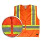 DuraDrive Men's Orange Hi-Vis Class 2 Level 2 Knitted Mesh Zipper Safety Vest