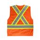 DuraDrive Men's Orange Hi-Vis Class 2 Level 2 Knitted Mesh Zipper Safety Vest