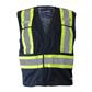 DuraDrive Men's Navy Hi-Vis Class 1 Level 2 Corn Mesh Tear-Away Safety Vest with Pockets