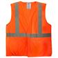 DuraDrive Men's Orange Hi-Vis Class 2 Level 2 Knitted Mesh Break-Away Safety Vest with Pockets