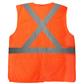 DuraDrive Men's Orange Hi-Vis Class 2 Level 2 Knitted Mesh Break-Away Safety Vest with Pockets