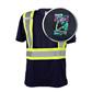 DuraDrive Men's Navy Hi-Vis Cooling Mesh Short Sleeve Safety T-Shirt