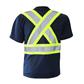 DuraDrive Men's Navy Hi-Vis Cooling Mesh Short Sleeve Safety T-Shirt