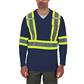 DuraDrive Navy Hi-Vis Cooling Mesh Long Sleeve Safety T-Shirt