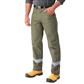 DuraDrive Men's Moss Green Hi-Vis Ripstop Carpenter Work Pants