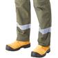 DuraDrive Men's Moss Green Hi-Vis Ripstop Carpenter Work Pants