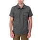 DuraDrive Men's Dark Grey Short Sleeve Ripstop Work Shirt