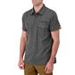 DuraDrive Men's Dark Grey Short Sleeve Ripstop Work Shirt