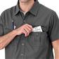 DuraDrive Men's Dark Grey Short Sleeve Ripstop Work Shirt