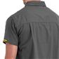 DuraDrive Men's Dark Grey Short Sleeve Ripstop Work Shirt