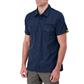 DuraDrive Men's Navy Short Sleeve Ripstop Work Shirt