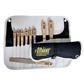 Albion 258-G01 3/8 in. to 1-1/2 in. Hardwood Handles Caulk/Sealant Finishing Metal Spatulas with Tool Wrap (9-Piece)