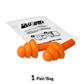 DuraDrive Orange Reusable Uncorded Triple-Flange Silicone Earplug with 25 dB NRR (200-Pair)