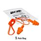 DuraDrive Orange Reusable Corded Triple-Flange Silicone Earplug with 25 dB NRR (200-Pair)
