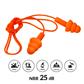 DuraDrive Orange Reusable Corded Triple-Flange Silicone Earplug with 25 dB NRR (200-Pair)