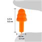 DuraDrive Orange Reusable Corded Triple-Flange Silicone Earplug with 25 dB NRR (200-Pair)
