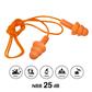 DuraDrive Orange Reusable Corded Triple-Flange Silicone Earplug with 25 dB NRR (100-Pair)