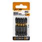 DuraDrive #2 x 2 in. Black Phosphate Coated Phillips Head Impact Driver Bit (5-Piece)