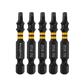 DuraDrive #2 x 2 in. Black Phosphate Coated Square Head Impact Driver Bit (5-Piece)