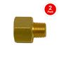 DuraDrive P6122 3/8 in. Female x 1/4 in. Male Brass Coupler Air Hose Fitting (2-Pack)