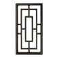 Nuvo Iron ACW57 17-1/4 in. x 8-5/8 in. Decorative Rectangle Black Cast Aluminum Wooden Fence and Gate Insert