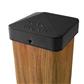 Nuvo Iron PCP11BLK 3-1/2 in. x 3-1/2 in. Black Aluminum Wooden Fence and Gate Easy Cap Pyramid Post Cap