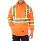 DuraDrive Men's Orange Hi-Vis Class 2 Level 2 Hoodie with Detachable Hood