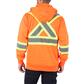 DuraDrive Men's Orange Hi-Vis Class 2 Level 2 Hoodie with Detachable Hood