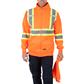 DuraDrive Men's Orange Hi-Vis Class 2 Level 2 Hoodie with Detachable Hood