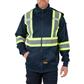 DuraDrive Men's Navy Hi-Vis Class 1 Level 2 Hoodie with Detachable Hood