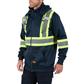 DuraDrive Men's Navy Hi-Vis Class 1 Level 2 Hoodie with Detachable Hood