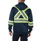 DuraDrive Men's Navy Hi-Vis Class 1 Level 2 Hoodie with Detachable Hood