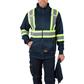 DuraDrive Men's Navy Hi-Vis Class 1 Level 2 Hoodie with Detachable Hood