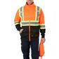 DuraDrive Men's Orange and Black Hi-Vis Class 2 Level 2 Hoodie with Detachable Hood