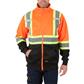 DuraDrive Men's Orange and Black Hi-Vis Class 2 Level 2 Hoodie with Detachable Hood