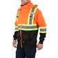 DuraDrive Men's Orange and Black Hi-Vis Class 2 Level 2 Hoodie with Detachable Hood