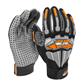 DuraDrive Black/Grey ATOM PVC Dot Grip Impact-Resistant Touch-Screen Work Gloves