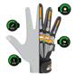 DuraDrive Black/Grey ATOM PVC Dot Grip Impact-Resistant Touch-Screen Work Gloves