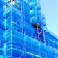 DuraDrive 6 ft. x 164 ft. 130 GSM Blue Safety Scaffold Fire Retardant Debris Netting