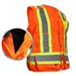 DuraDrive Men's High-Visibility CSA Class-2 Level-2 15-Pocket Surveyor's 5-Point Tear-Away Safety Vest