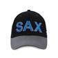 SAX 28786 Two Tone Black & Grey Baseball Cap with Adjustable Closure