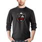 IHL L.SLEEVE COTTON T-SHIRT W/ELITE BADGE LOGO BK