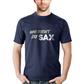 SAX Men's Navy Short Sleeve Cotton T-Shirt 