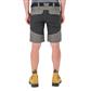 DuraDrive Men's LIBERATOR Grey and Black Stretch Work Shorts with Zipper Pocket