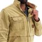 DuraDrive Men's SONI Khaki Vintage Lined Utility Jacket