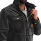 DuraDrive Men's SONI Black Vintage Lined Utility Jacket