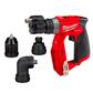 Milwaukee 2505-20 M12 FUEL 12-Volt Lithium-Ion 3/8 in. Brushless Installation Drill/Driver With 4 Tool Head (Tool Only)