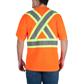 DuraDrive Men's Orange Hi-Vis Short Sleeve Cooling Safety T-Shirt