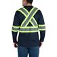 DuraDrive Men's Navy Hi-Vis Long Sleeve Cooling Safety T-Shirt