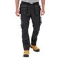 DuraDrive Men's GOAT RED LABEL Black Water Repellent Multi-Pocket Work Pants